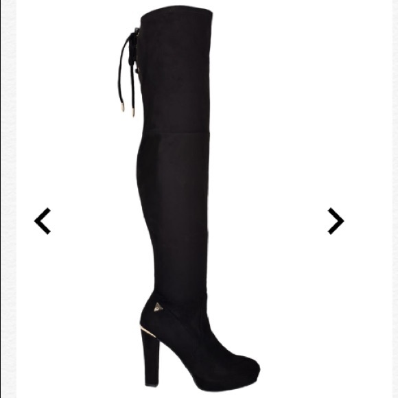 Guess black over the knee boots - Picture 1 of 5